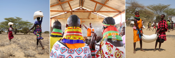 World Vision distribue de la nourriture et intervient dans une Église locale.