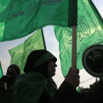 Des partisans du mouvement islamiste Hamas.