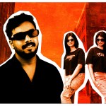 Indian rappers, Joel Salvi and Varsha and Sherin.