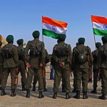 Indian army soldiers from a Sikh regiment.